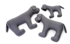 Doctor Bark Toy Dog Hundespielzeug Für Allergiker, Grau
